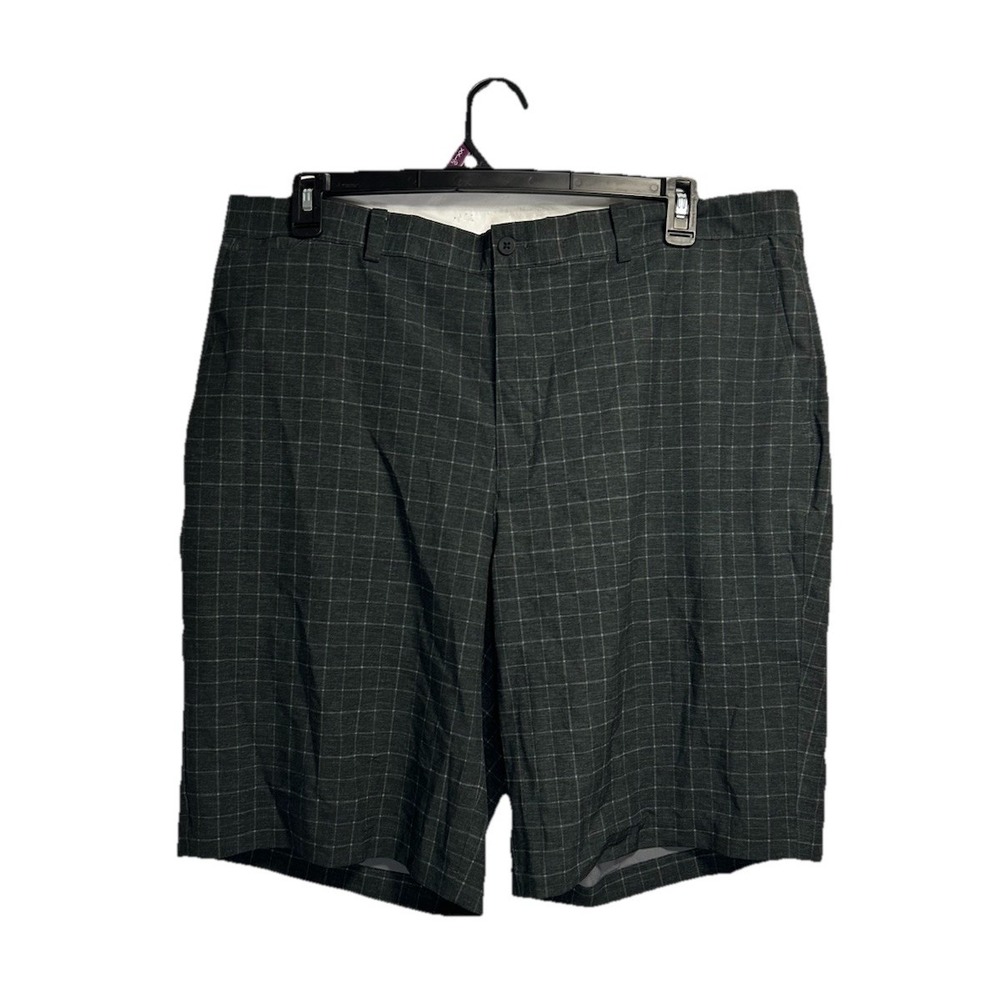 Nike Golf Tour Performance‎ Shorts Men's 41 Black Check 11" Inseam Stretch Poly